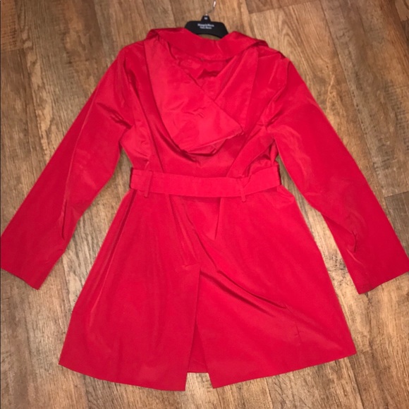 London Fog Jackets & Blazers - 🍒 London Fog Hooded Trench Coat Jacket Pea M